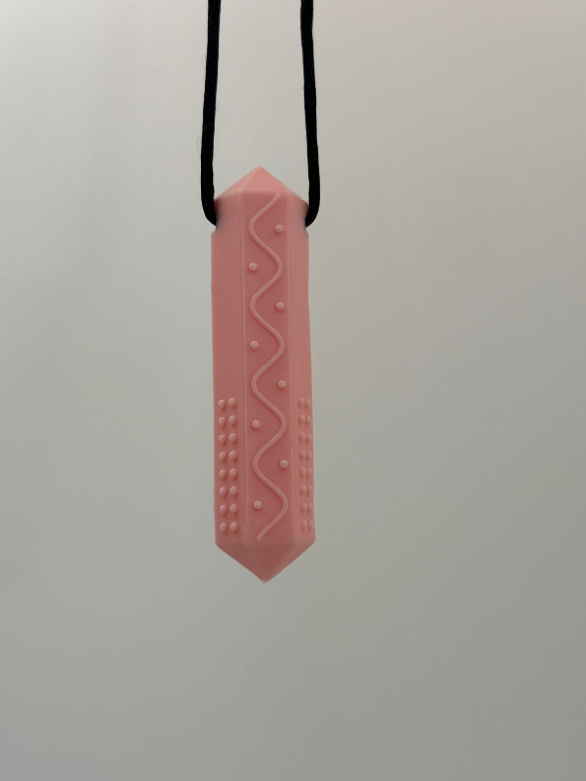 Textured Chewlery Pendant Set - Pink