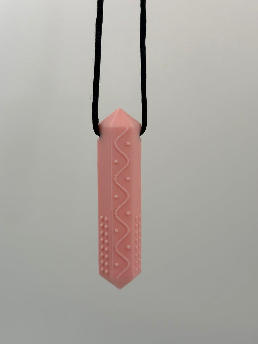 Textured Chewlery Pendant Set - Pink