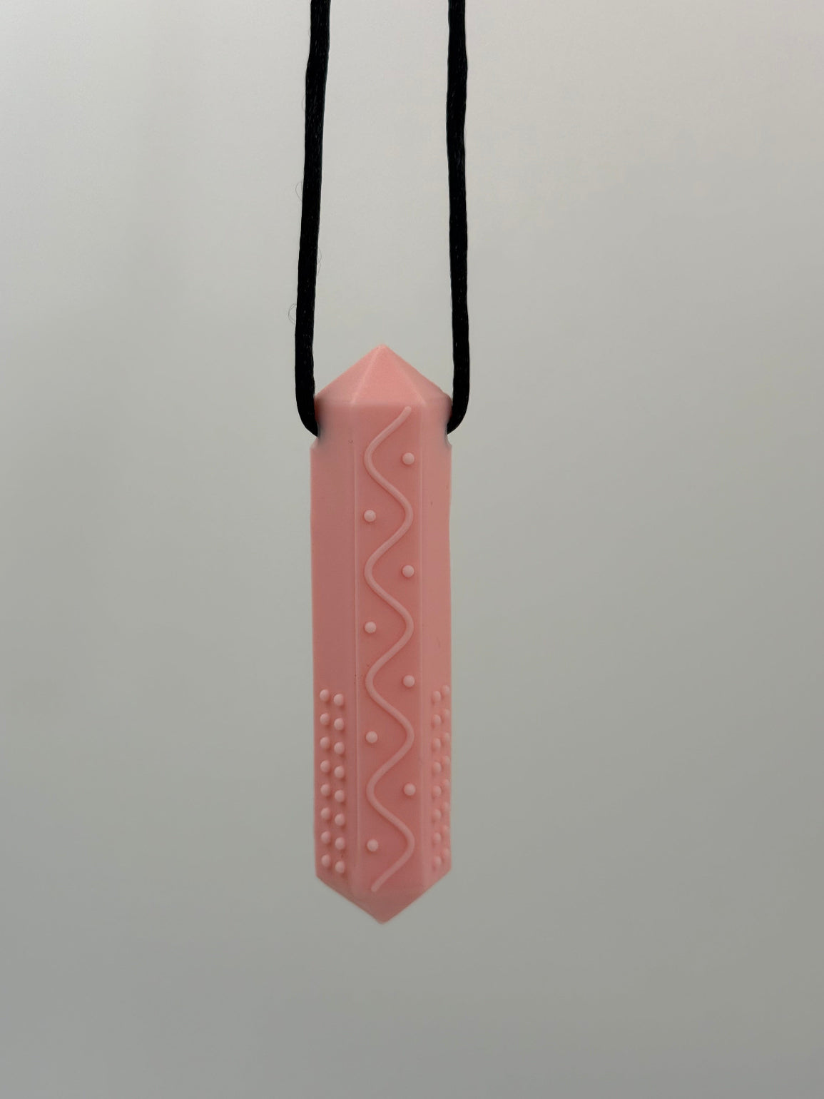 Textured Chewlery Pendant Set - Pink