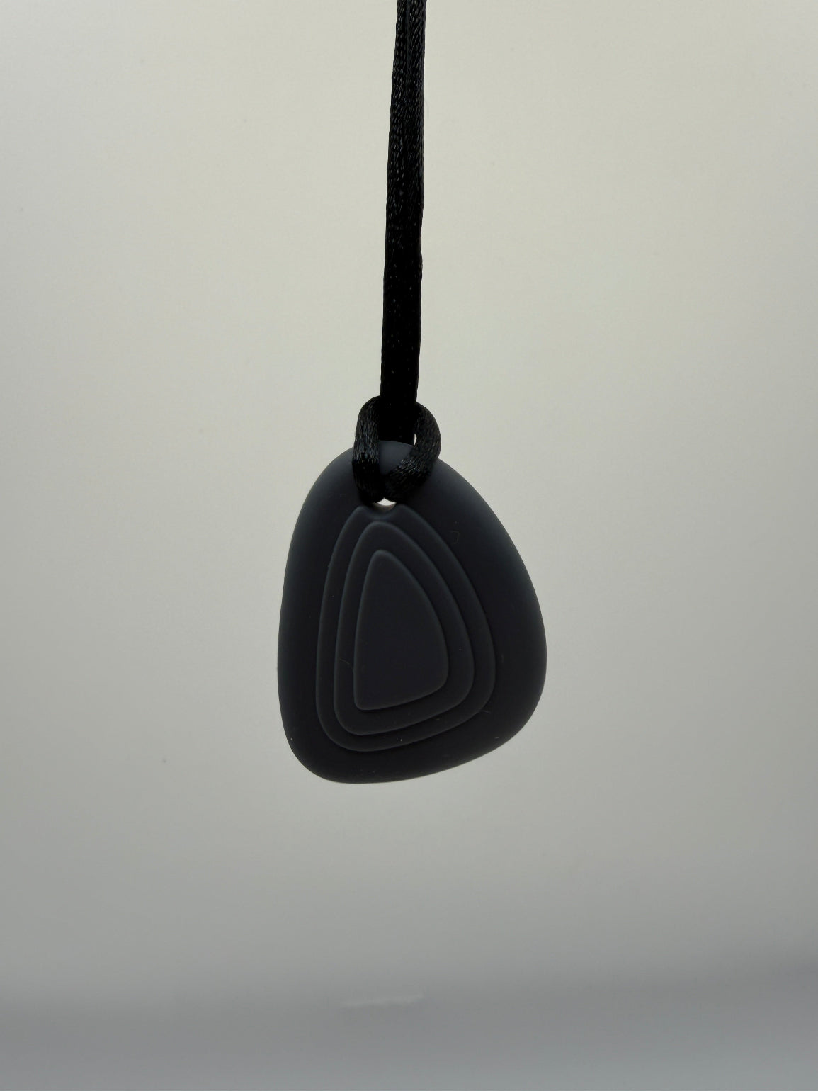 Black Worry Stone Chewlery Necklace