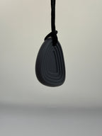 Black Worry Stone Chewlery Necklace
