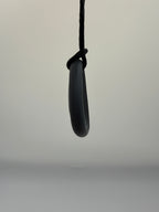Black Worry Stone Chewlery Necklace