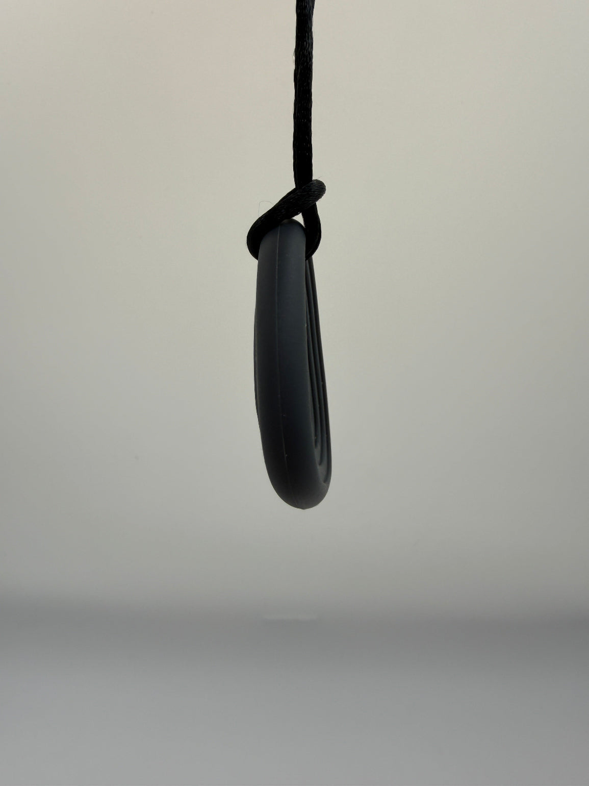 Black Worry Stone Chewlery Necklace
