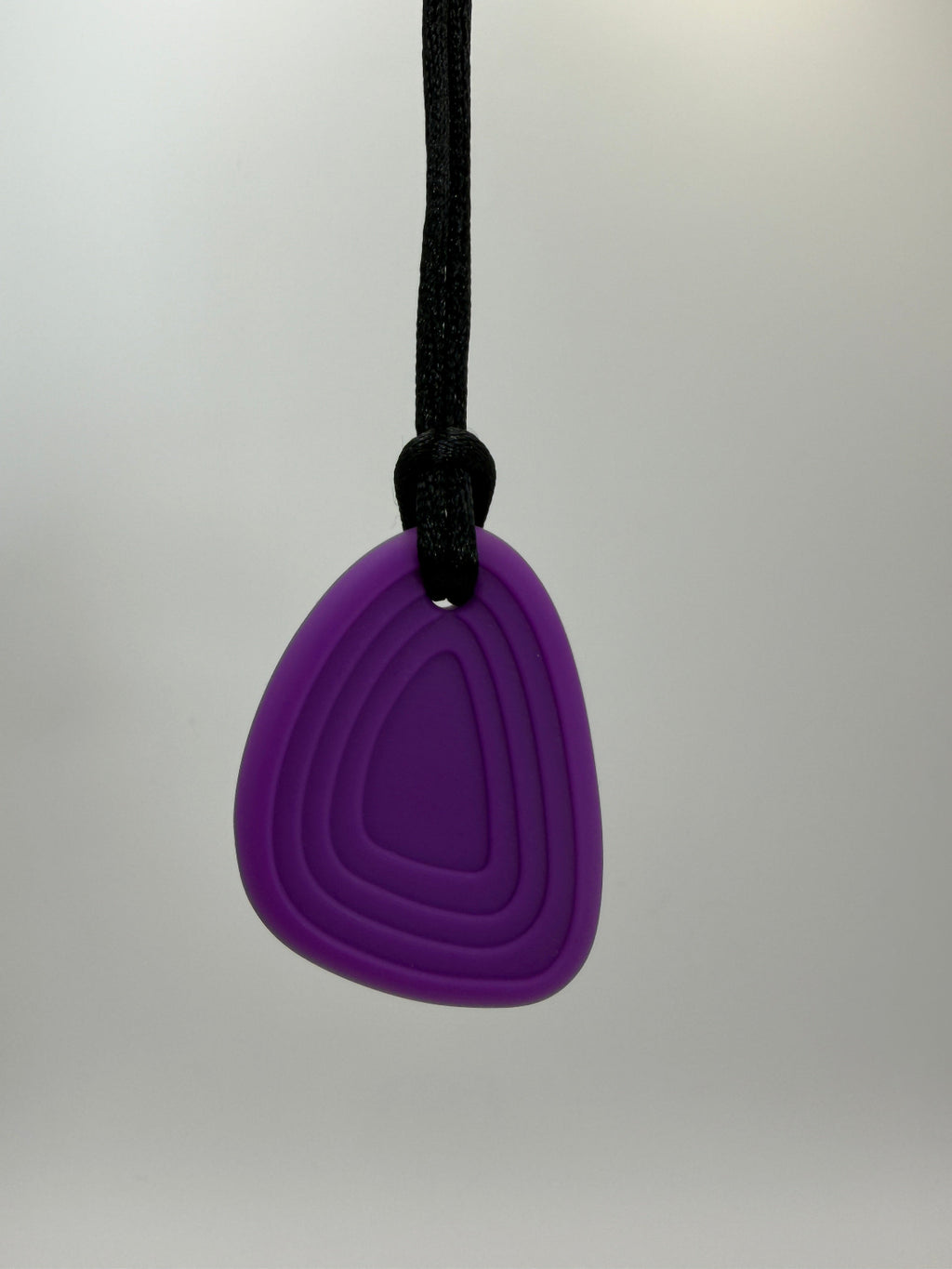 Purple Worry Stone Chewlery Necklace