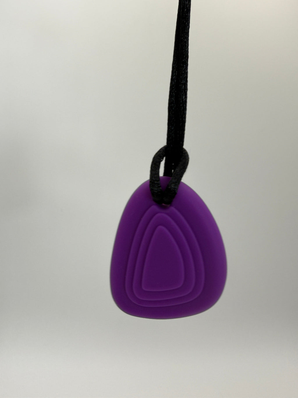 Purple Worry Stone Chewlery Necklace
