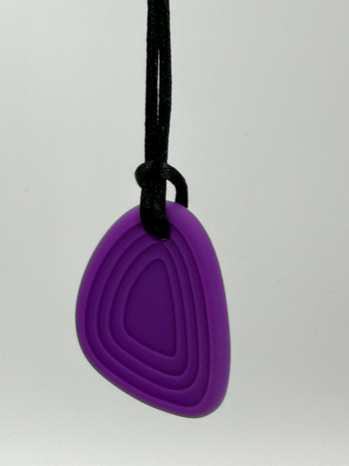 Purple Worry Stone Chewlery Necklace