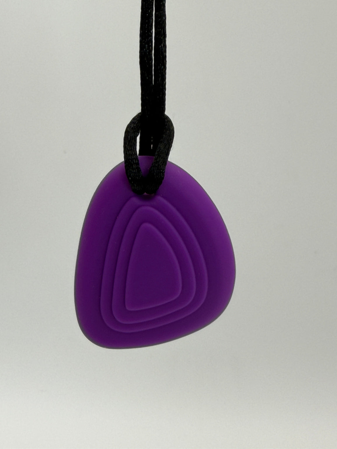 Purple Worry Stone Chewlery Necklace